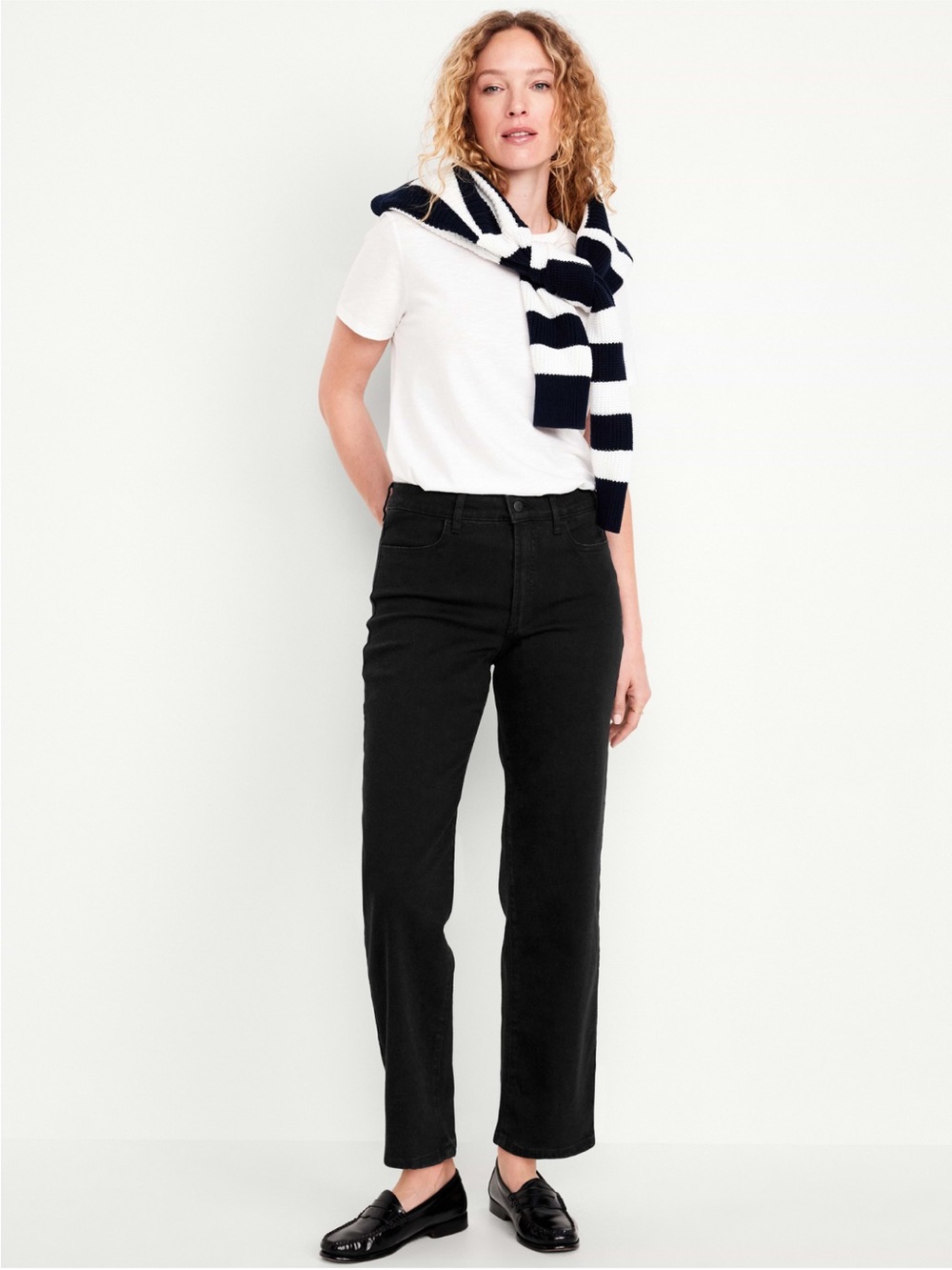 Old Navy High-Waisted Wow Loose Jeans - Black
